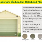 Cửa cuốn tấm liền hợp kim BLUESCOPE Colorbond (Series 1)
