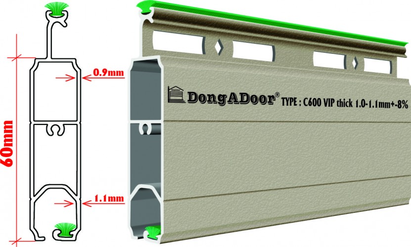 Cửa cuốn Đông Á Door C600 VIP